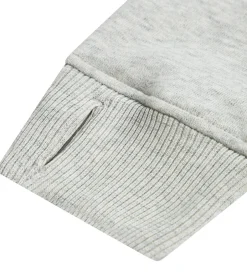 Hættetrøjer|Abercrombie & Fitch Hættetrøje - Lysegråmeleret m. Print