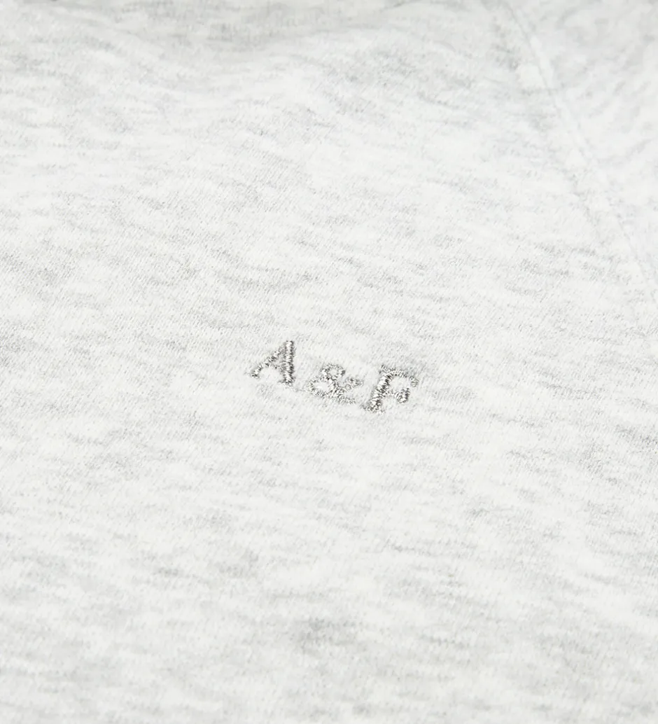 Hættetrøjer|Abercrombie & Fitch Hættetrøje - Lysegråmeleret