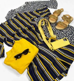 Buksedragter|Add to Bag Buksedragt - Gul/Navy