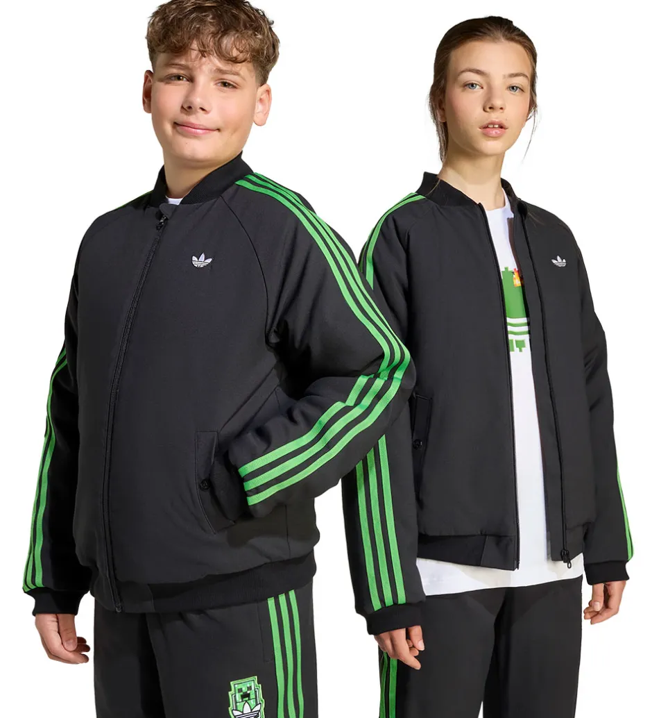 Overgangsjakker|adidas Originals Bomberjakke - Minecraft - Sort