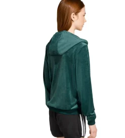Cardigans|adidas Originals Cardigan - Velour - Aurora Ivy/Hvid
