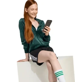 Cardigans|adidas Originals Cardigan - Velour - Aurora Ivy/Hvid