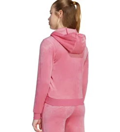 Cardigans|adidas Originals Cardigan - Velour - Pink Fusion/Hvid