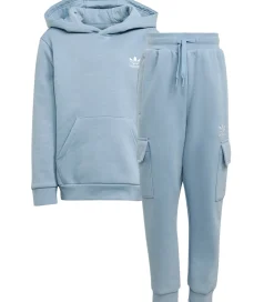 Hættetrøjer|adidas Originals Sweatsæt - Cargo - Tacblu m. Logo