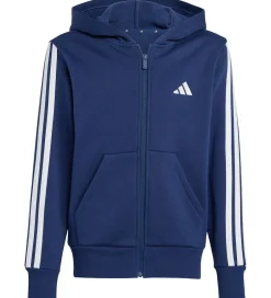 Hættetrøjer|adidas Performance Cardigan - Dkblue/White m. Logo