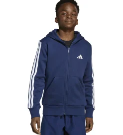 Hættetrøjer|adidas Performance Cardigan - Dkblue/White m. Logo