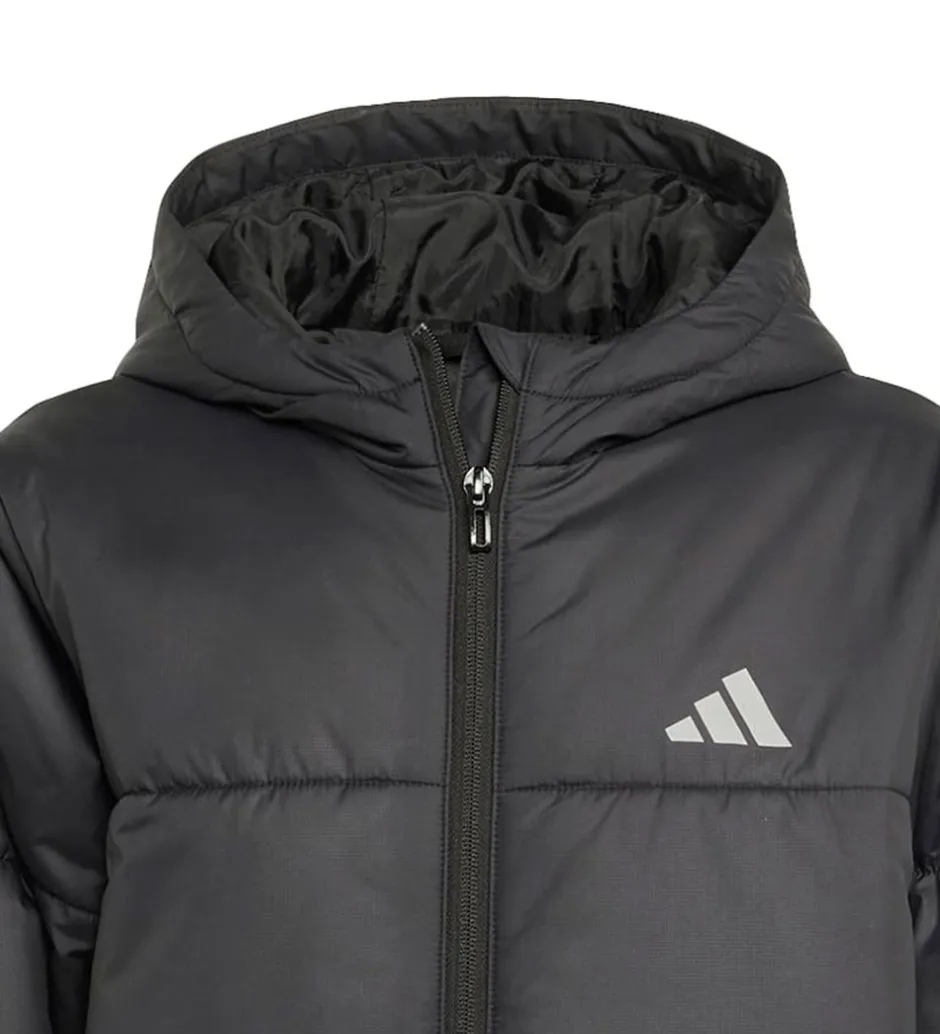 Overgangsjakker|Dunjakker Og Dynejakker|adidas Performance Dynefrakke - J Long Coat - Sort/Hvid