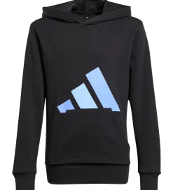 Hættetrøjer|adidas Performance Hættetrøje - Black/Blufus/Globlu m. Logo