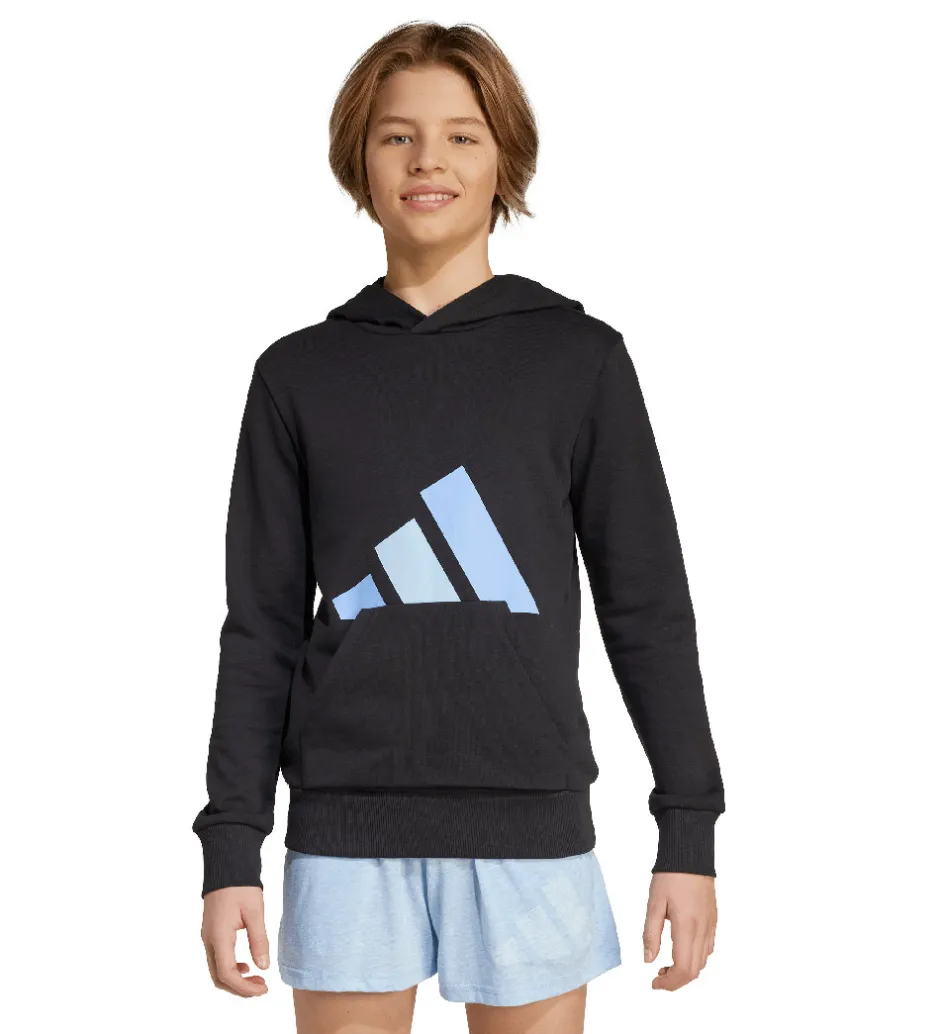 Hættetrøjer|adidas Performance Hættetrøje - Black/Blufus/Globlu m. Logo