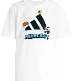 T-Shirts|Unisex-Tøj|adidas Performance T-shirt - Minecraft - Hvid