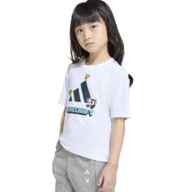 T-Shirts|Unisex-Tøj|adidas Performance T-shirt - Minecraft - Hvid