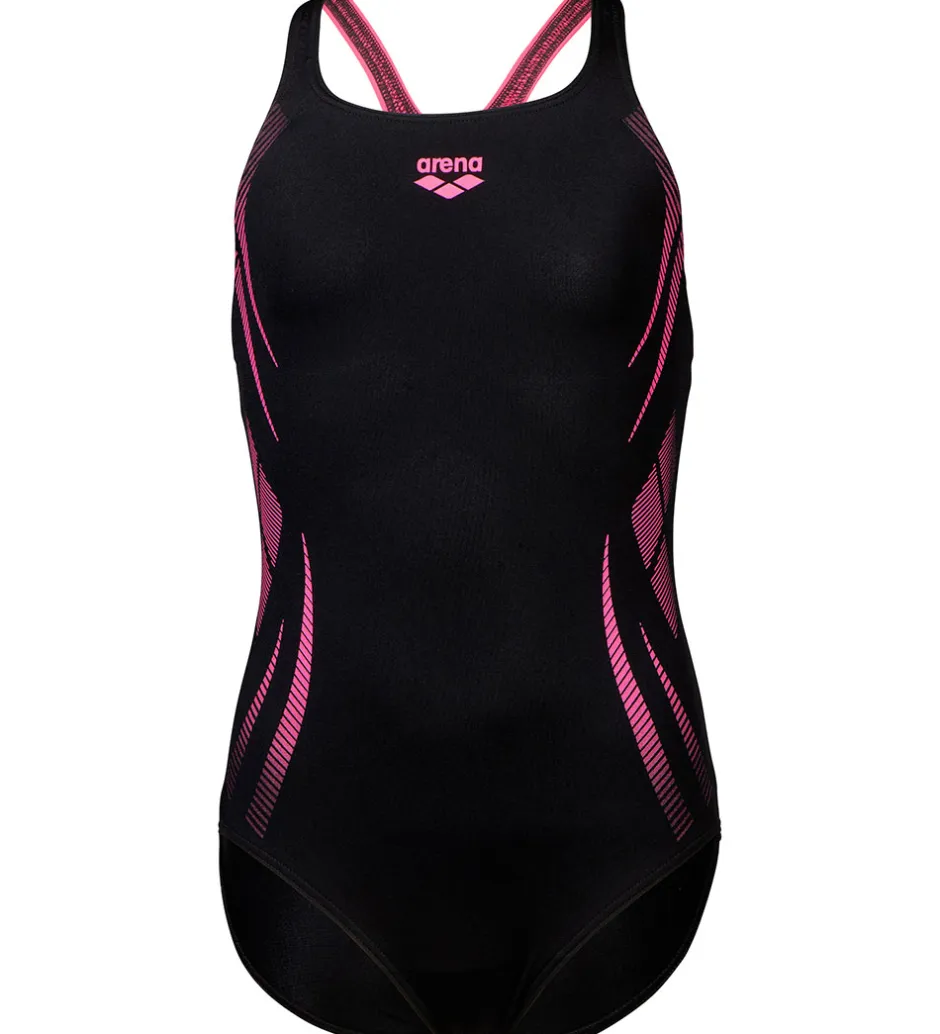 Badetøj|Arena Badedragt - Poseidonia - Sort/Pink