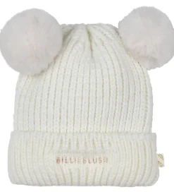 Huer Og Hatte|Billieblush Hue - Strik - Ivory m. Kvaste