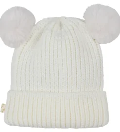 Huer Og Hatte|Billieblush Hue - Strik - Ivory m. Kvaste