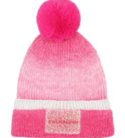 Huer Og Hatte|Billieblush Hue - Strik - Uld - Pink m. Kvast