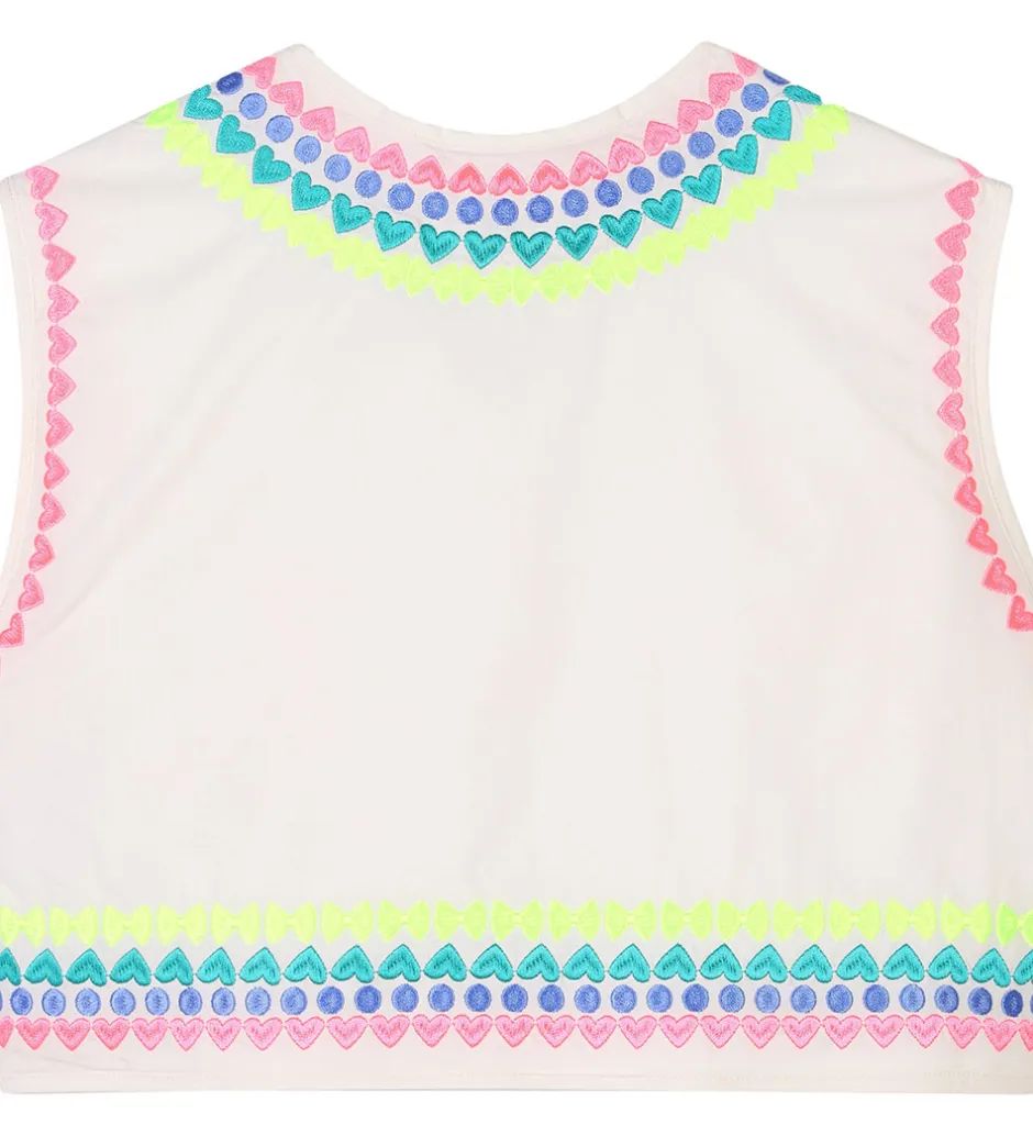 Veste|Billieblush Vest - Ivory m. Neon