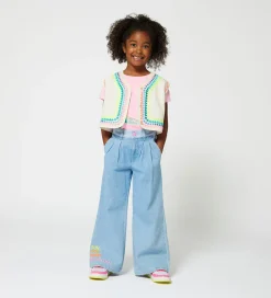 Veste|Billieblush Vest - Ivory m. Neon