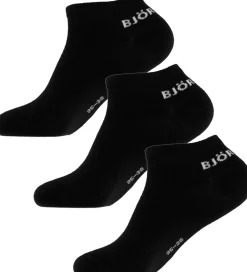 Strømper|Björn Borg Ankelstrømper - 3-pak - Sort