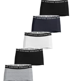 Undertøj|Björn Borg Hipsters - 5-pak - Grå/Hvid/Sort/Blå