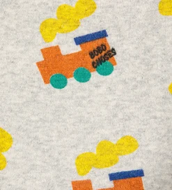 Leggings|Bobo Choses Leggings - Choo Choo All Over - Light Grey Heather