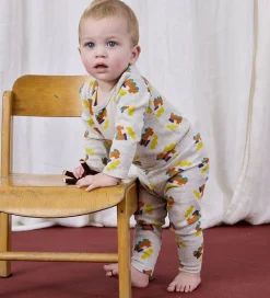 Leggings|Bobo Choses Leggings - Choo Choo All Over - Light Grey Heather