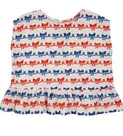 Toppe|Bobo Choses Top - Ribbon Bow - Offwhite