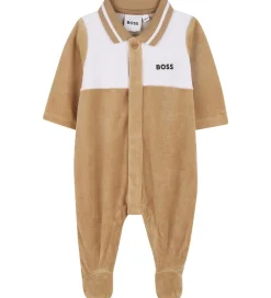 Nattøj|BOSS Gaveæske - Natdragt - Velour - Cookie/Hvid