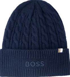 Huer Og Hatte|BOSS Hue - Strik - Navy