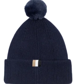 Huer Og Hatte|BOSS Hue - Strik - Navy m. Kvast