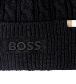 Huer Og Hatte|BOSS Hue - Strik - Sort