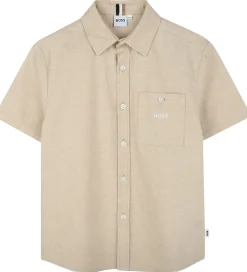 Skjorter|Konfirmationstøj|BOSS Skjorte - Stone