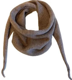 Tørklæder|By Stær Tørklæde - Strik - Rita - 117x32 cm - Brunmeleret