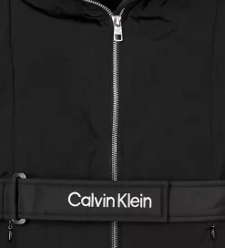 Overgangsjakker|Dunjakker Og Dynejakker|Calvin Klein Dynefrakke m. Bælte - Ck Black
