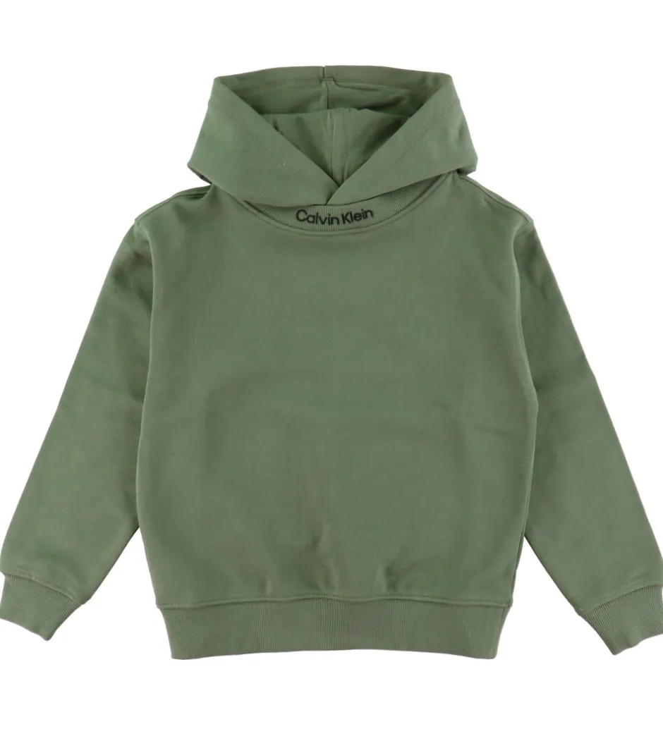 Hættetrøjer|Calvin Klein Hættetrøje - Dusty Olive Green