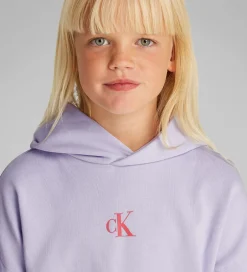 Hættetrøjer|Calvin Klein Hættetrøje - Flower Back - Purple Heather