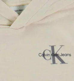 Hættetrøjer|Calvin Klein Hættetrøje - Small Monogram - Whitecap Gray