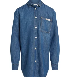 Skjorter|Calvin Klein Skjorte - Denim - Mid Serenity Blue