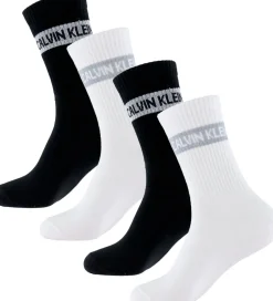 Strømper|Basis|Calvin Klein Strømper - 4-pak - Hvid/Sort