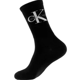 Strømper|Basis|Calvin Klein Strømper - 4-pak - Sort/Hvid m. Logo