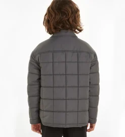 Termotøj|Calvin Klein Termojakke - Quilted Badge - Mørkegrå