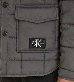 Termotøj|Calvin Klein Termojakke - Quilted Badge - Mørkegrå