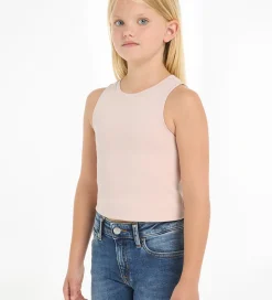 Toppe|Calvin Klein Top - Tape Sleeveless Punto - Sepia Rose