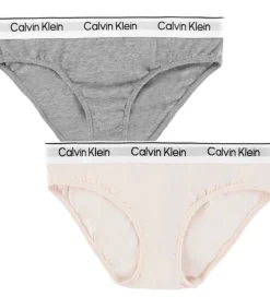 Undertøj|Calvin Klein Trusser - 2-pak - Silver eony/Gråmeleret