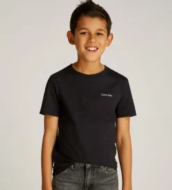 T-Shirts|Unisex-Tøj|Calvin Klein T-shirt - Chest Inst. Logo - CK Black