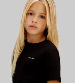 T-Shirts|Unisex-Tøj|Calvin Klein T-shirt - Chest Inst. Logo - CK Black