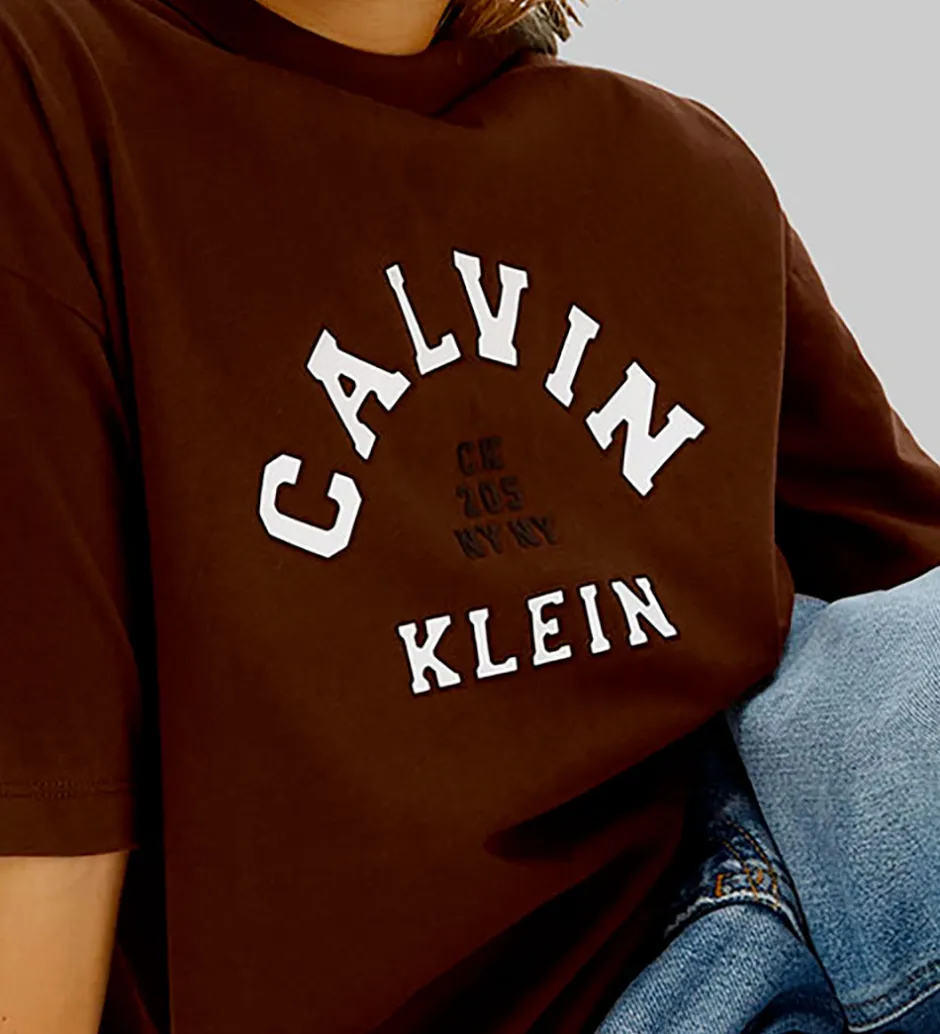 T-Shirts|Calvin Klein T-shirt - Legacy Brown