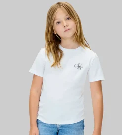 T-Shirts|Unisex-Tøj|Calvin Klein T-shirt - Monologo - Bright White