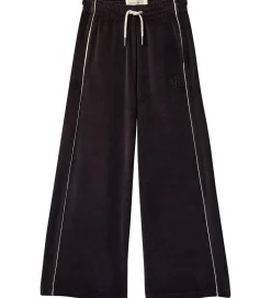 Bukser Og Jeans|Calvin Klein Velourbukser - Wide - Sort