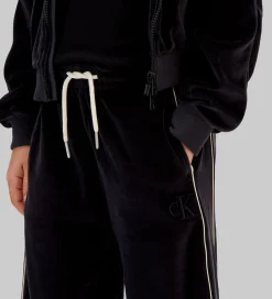 Bukser Og Jeans|Calvin Klein Velourbukser - Wide - Sort