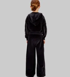 Bukser Og Jeans|Calvin Klein Velourbukser - Wide - Sort